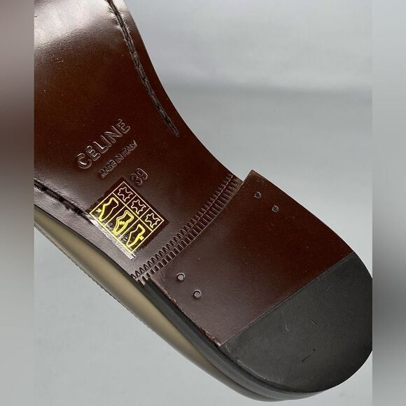 Celine Luco Triomphe in polished bull loafers size 39 - Picture 13 of 14